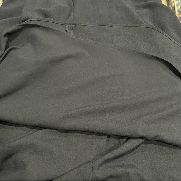 Eliza J. Navy Blue One Shoulder Illusion Ruffle Mermaid Gown Size 6 - Picture 8 of 14